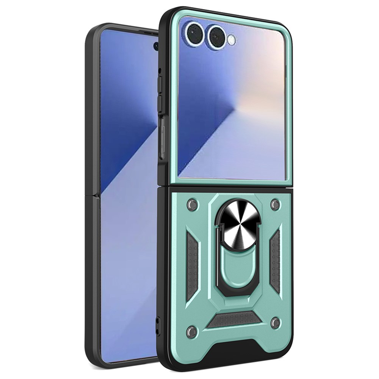 Galaxy Z Flip 7 5G Mobilskal Skjutbart Kameralock Stöd Grön | 2353 | AlltMobil