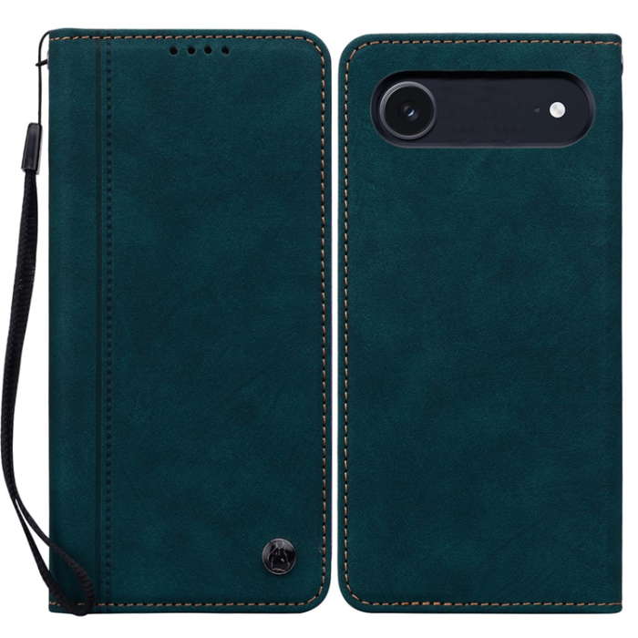 A-One Brand - iPhone Air Plånboksfodral med Rem Lines Pattern - Grön