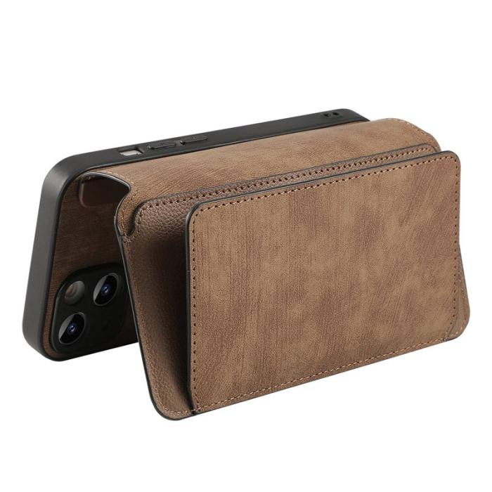 CASENEO - CASENEO MW-02 Plånboksfodral för Xiaomi 15T Pro - Konstläder - Brun