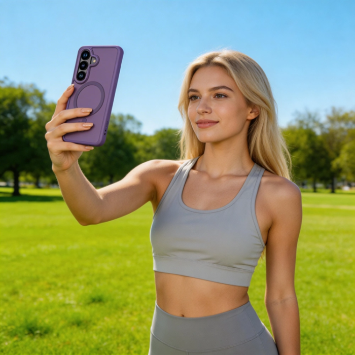 Tech-Protect - Tech-Protect Mobilskal För Galaxy S26 Magsafe Magmat - Cobalt Voilet