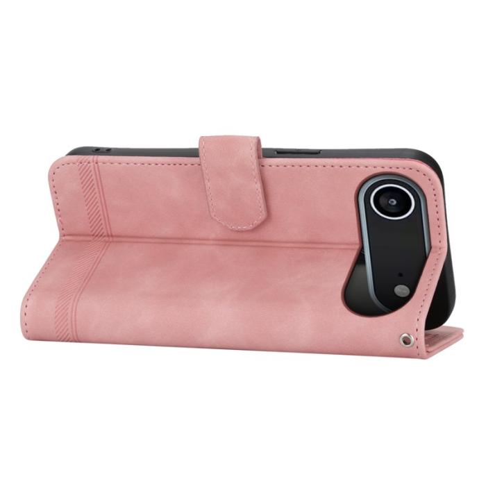 DIERFENG - DIERFENG DF-03 Plånboksfodral för iPhone Air Konstläder - Rosa