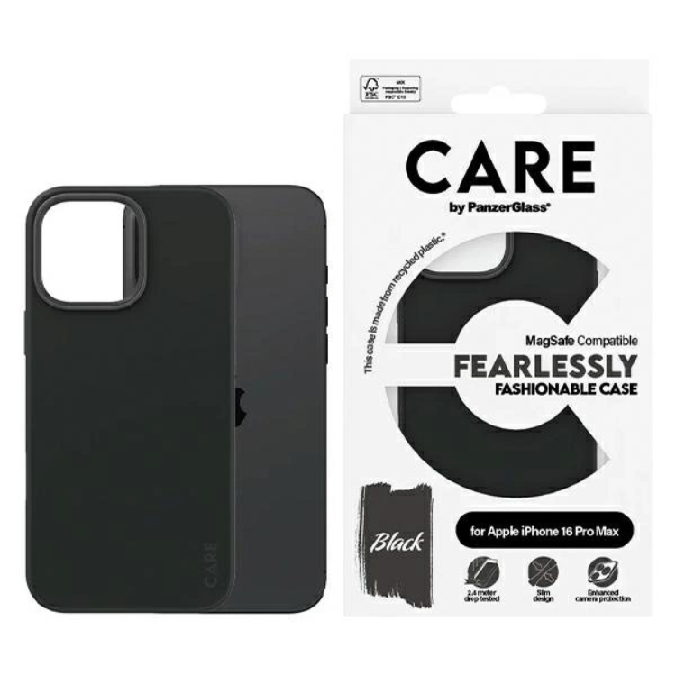 CARE By PanzerGlass iPhone 16 Pro Max Mobilskal MagSafe Fashion - Svart | 2353 | AlltMobil