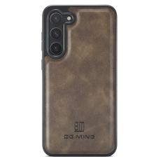 DG.MING - DG.MING Mobilskal till Samsung Galaxy S24 Anti-Drop PU L&auml;der - Brun