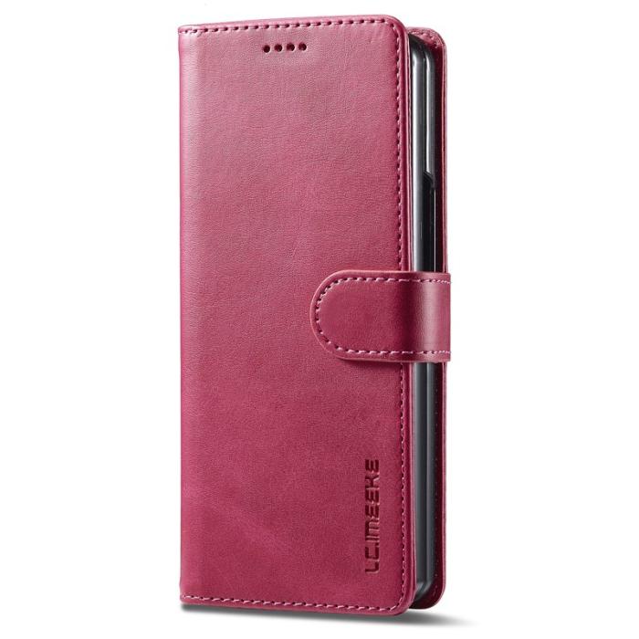 LC.imeeke - LC.IMEEKE Samsung Galaxy Z Fold5 Plånboksfodral Konstläder - Rosa