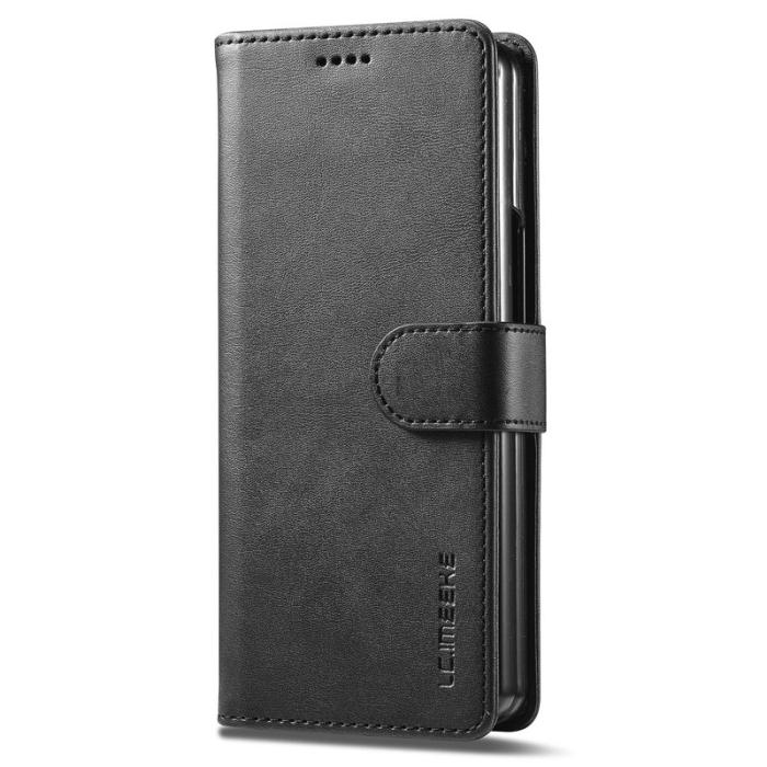 LC.imeeke - LC.IMEEKE Samsung Galaxy Z Fold5 Plånboksfodral Konstläder - Svart