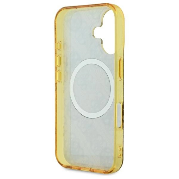 Guess - Guess iPhone 16 Mobilskal MagSafe IML Peony On 4G Background