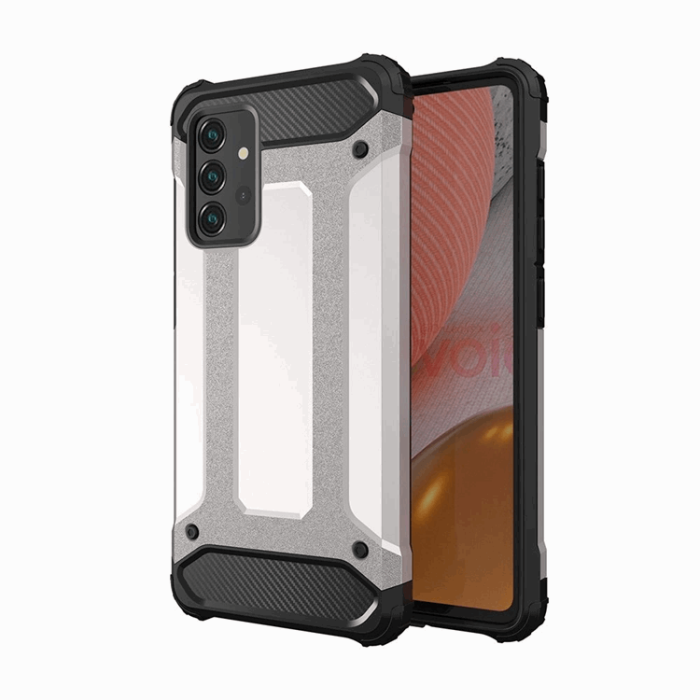 OEM - Galaxy A56 5G Mobilskal Hybrid Armor - Silver