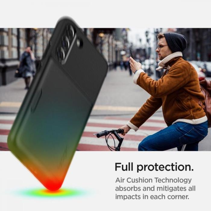 UTGATT1 - Spigen Slim Armor CS Skal Galaxy S22 Plus - Svart