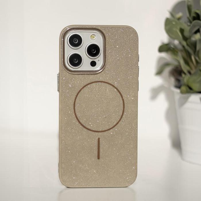 OEM - iPhone 14 Pro Mobilskal MagSafe Glitter Thin - Brun
