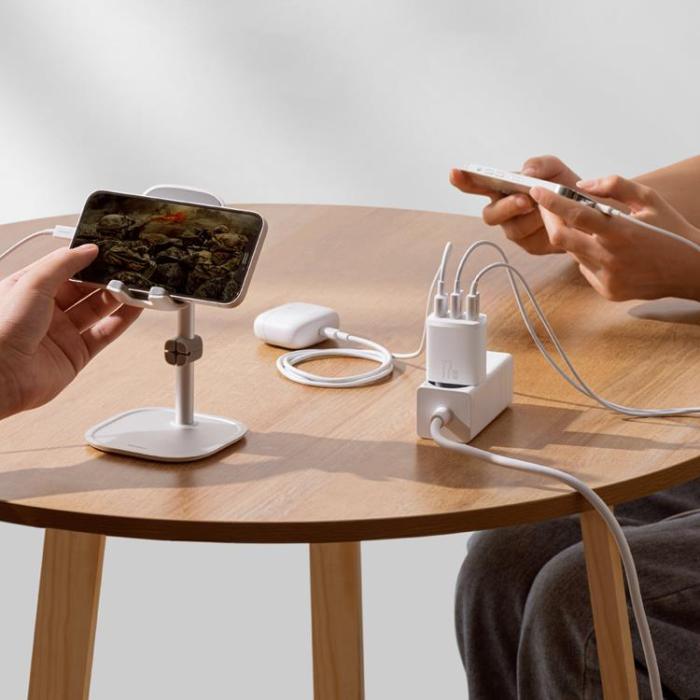 BASEUS - Baseus EU Compact Väggladdare 3x USB 17W - Vit