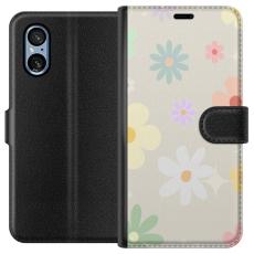 iSecrets - Pl&aring;nboksfodral till Sony Xperia 5 V med fejdande blommor
