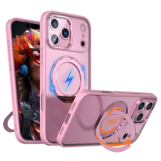 A-One Brand - iPhone 17 Pro Mobilskal MagSafe TPU + Acrylic Kickstand - Rosa