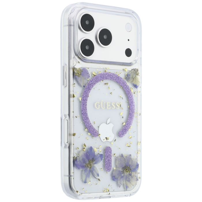 Guess - Guess Mobilskal För iPhone 18 Pro/17 Pro Magsafe Resin Flowers