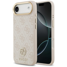 Guess - Guess iPhone 17 Air Mobilskal Magsafe Strass Logo - Rosa