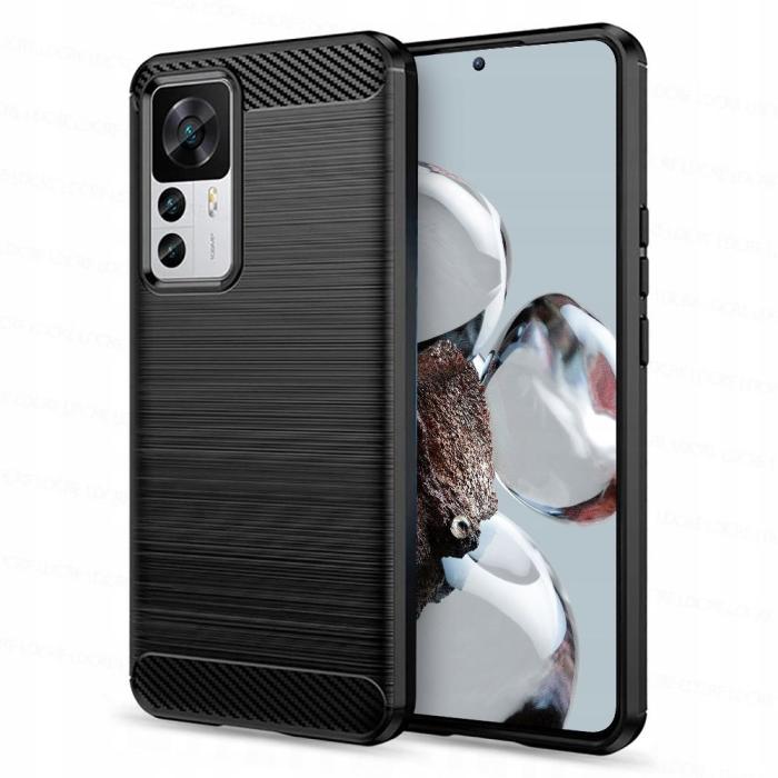 UTGATT - Tech-Protect Xiaomi 12T/12T Pro Skal Tpucarbon - Svart
