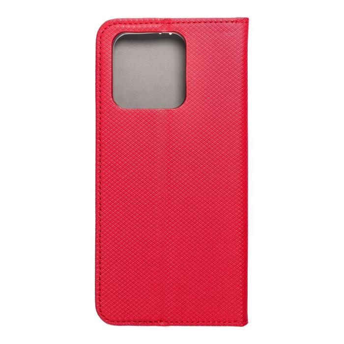 OEM - Redmi 10C Plånboksfodral Smart Konstläder - Röd
