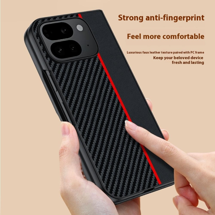 A-One Brand - Google Pixel 10 Pro Fold Mobilskal Carbon Fiber - Gul