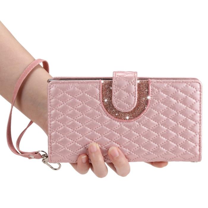 OEM - Glitter Mobilskal till Samsung Galaxy S26 Ultra KonstLäder - Roséguld