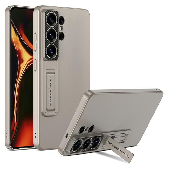 OEM - Samsung Galaxy S26 Ultra Skal Kickstand Ultra Tunn Hård PC - Titan Grå