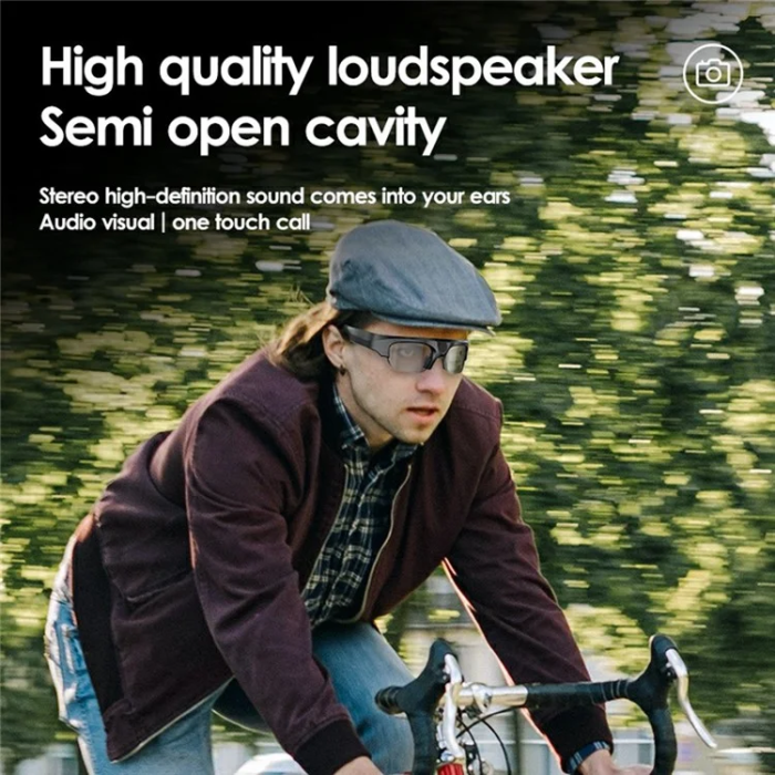OEM - 2K Videokamera Smart Glasögon Bluetooth XV16 - Svart