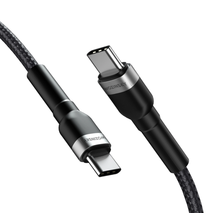 Wozinsky - Wozinsky USB-C till USB-C kabel PD 65W 2m - Svart