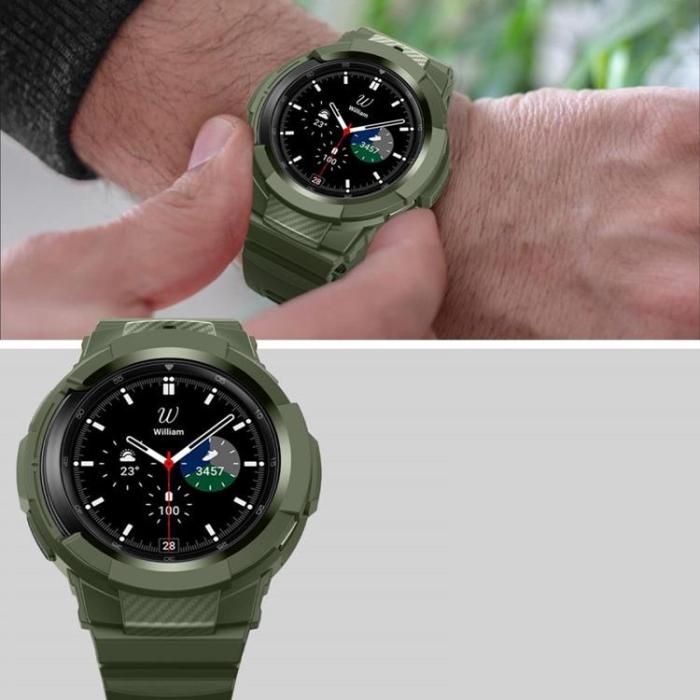 UTGATT1 - Scout Pro Strap till Galaxy Watch 4 Classic 46 mm - Svart