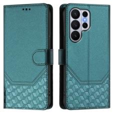 OEM - Mobilskal till Samsung Galaxy S26 Ultra Impr&auml;ntad Honungskaka KonstL&auml;der - Gr&ouml;n
