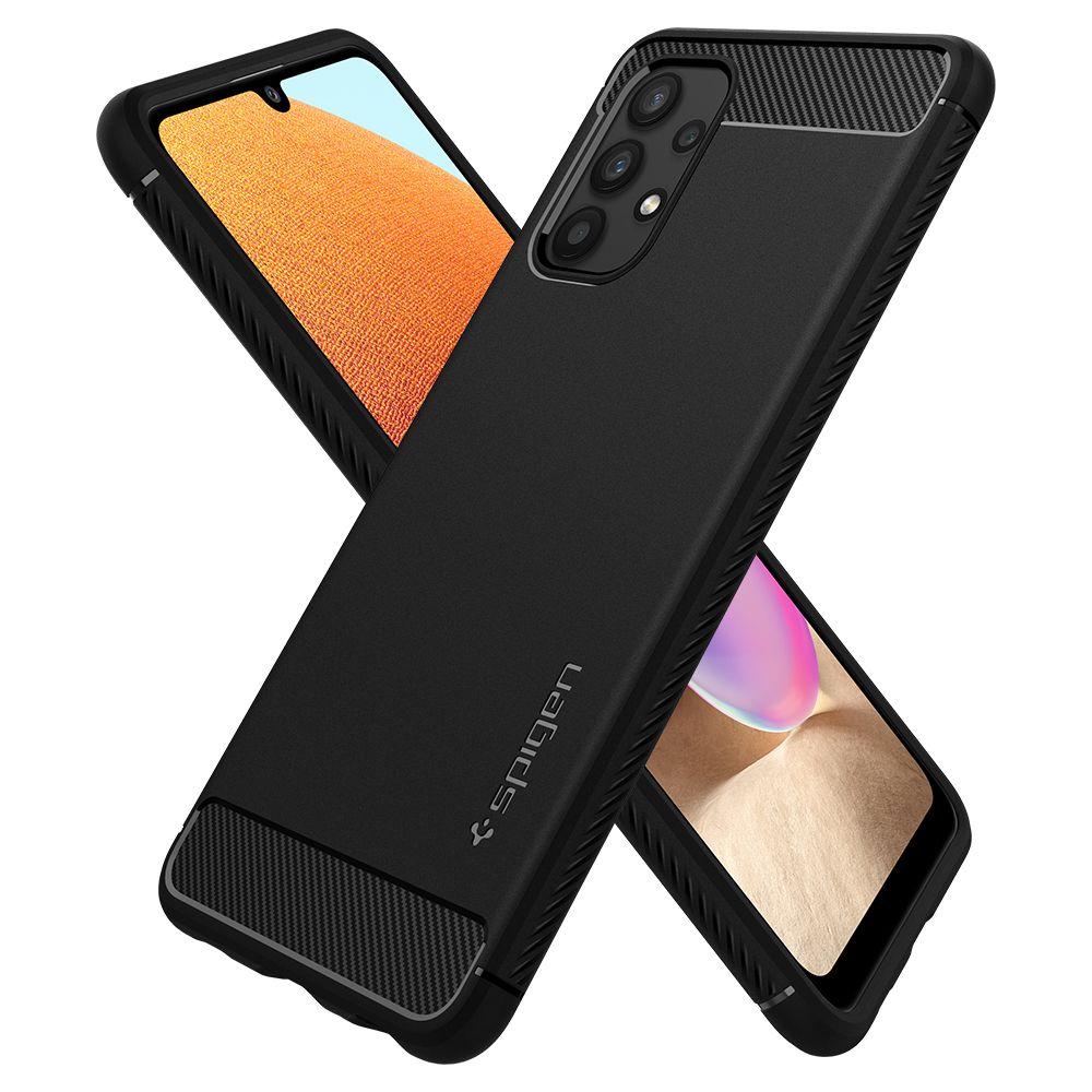 Spigen - Rugged Armor Mobilskal Galaxy A52/A52S 5G - Matte Svart | 2353 | AlltMobil
