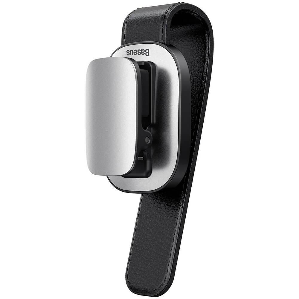 Baseus platinum vehicle eyewear clip clamping type Silver