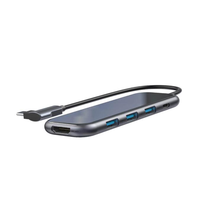 UTGATT1 - Baseus Multi-funktional HUB USB-C3xUSB 3.0 Grå