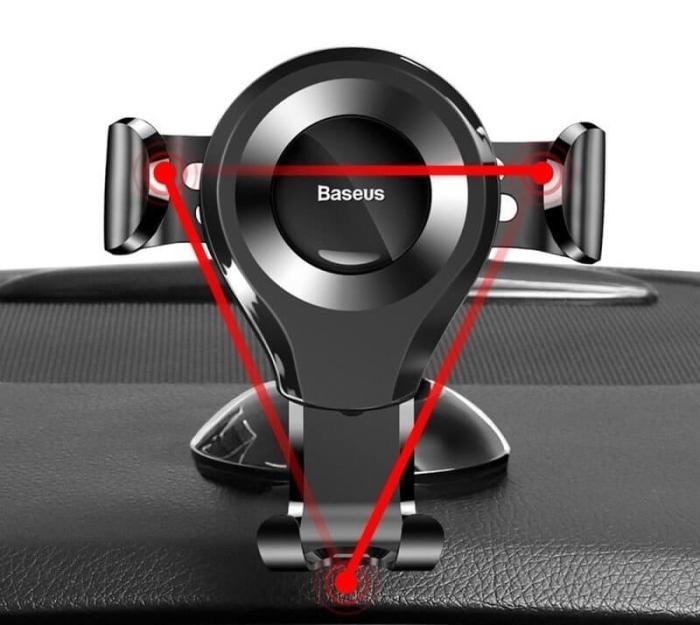 BASEUS - Baseus Osculum Gravity Bilhållare Silver