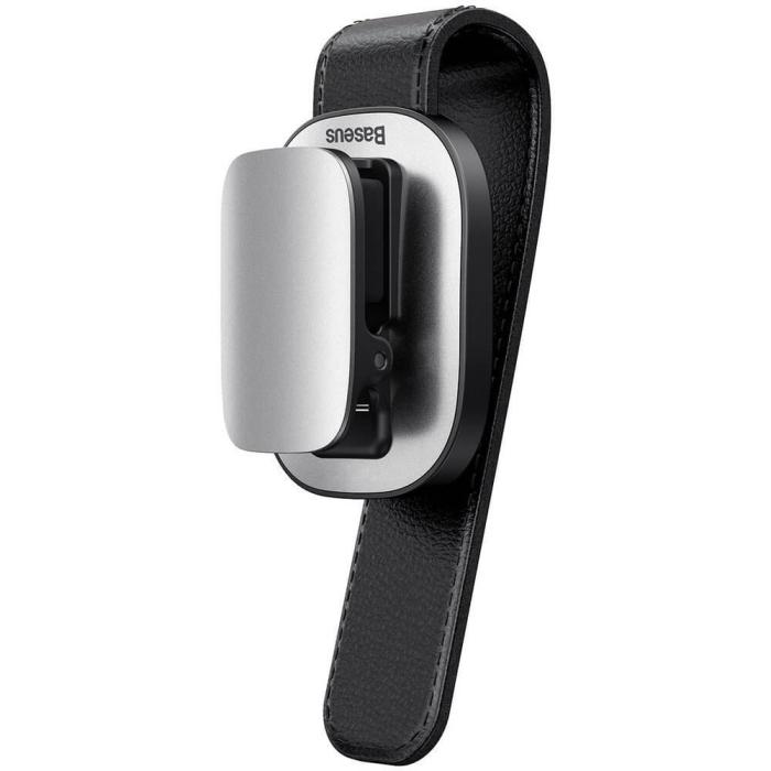 BASEUS - Baseus platinum vehicle eyewear clip clamping type Silver