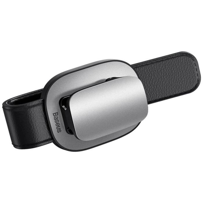 BASEUS - Baseus platinum vehicle eyewear clip clamping type Silver