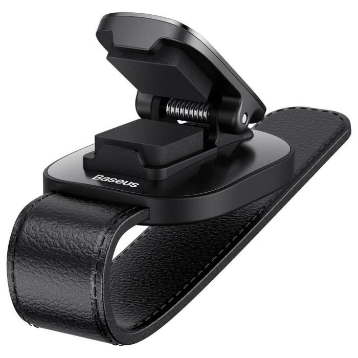 BASEUS - Baseus platinum vehicle eyewear clip clamping type Svart