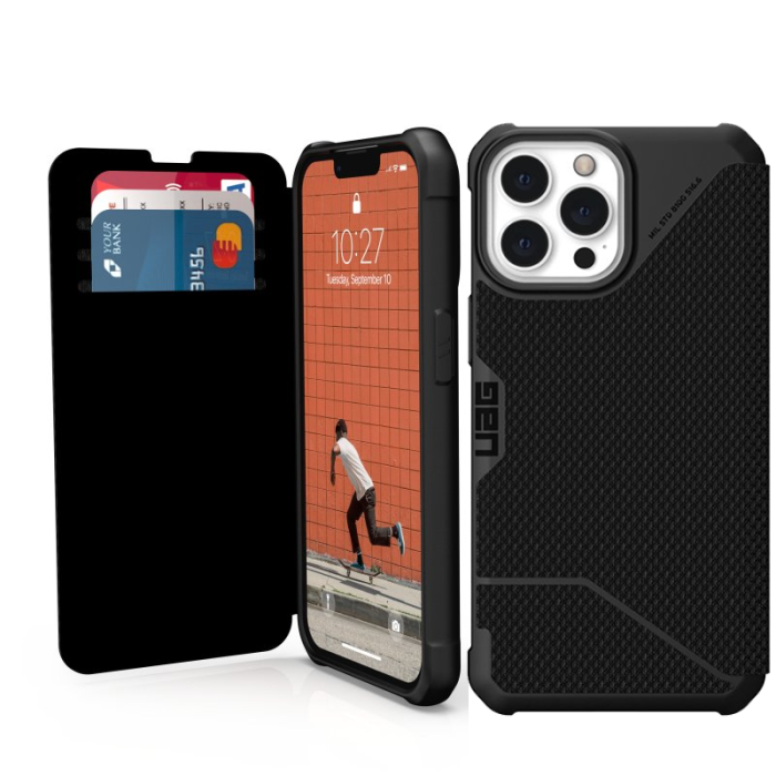 UTGATT1 - UAG iPhone 13 Pro Max Metropolis plånboksfodral - Svart