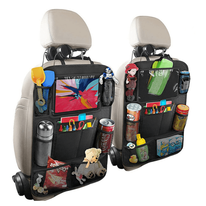 OEM - [2-PACK] Universal iPad-hållare för bilens baksäte med flera fack