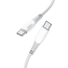 Hoco - HOCO USB-C till USB-C Kabel PD 3A 60W X70 1 m white