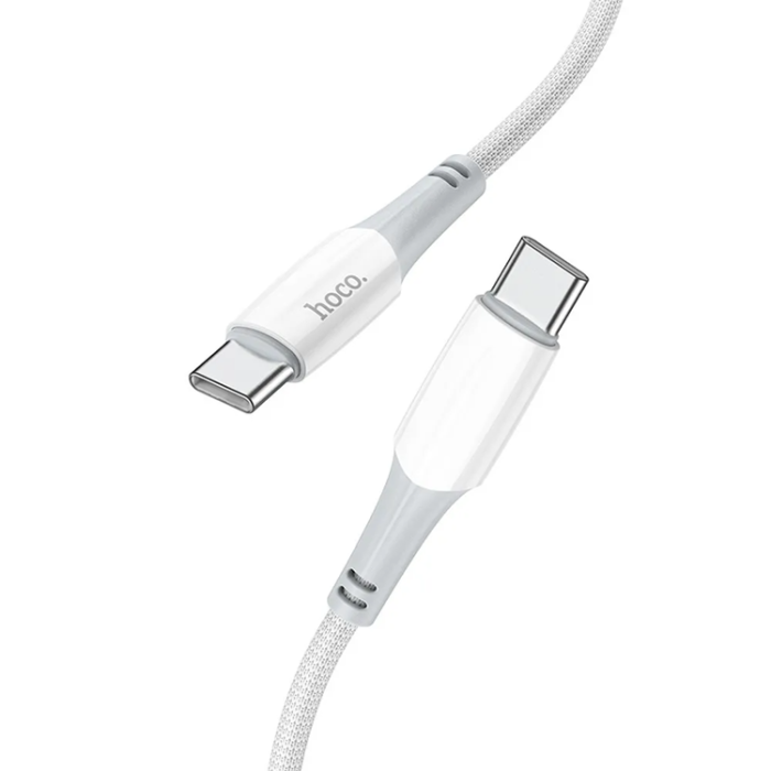 Hoco - HOCO USB-C till USB-C Kabel PD 3A 60W X70 1 m white