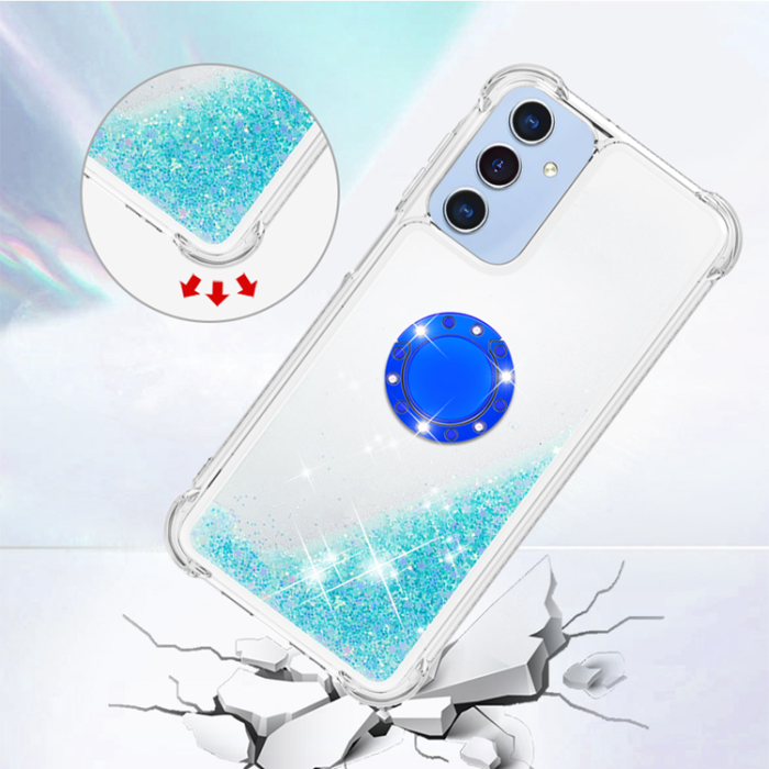 A-One Brand - Galaxy A17/A26 Mobilskal Kickstand Quicksand TPU - Blå