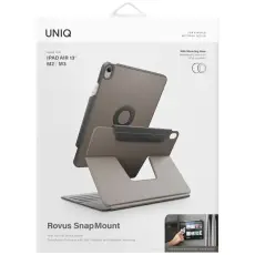 UNIQ - UNIQ iPad Air 13" (M2/M3) 2024/2025 Fodral Rovus Snapmount - Gr&aring;