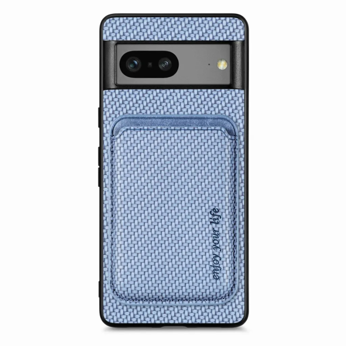 Taltech - Google Pixel 7A Mobilskal Korthållare Detachable - Blå