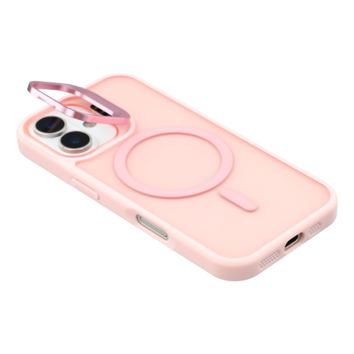 A-One Brand - iPhone 17 Mobilskal MagSafe Lins Kickstand - Rosa