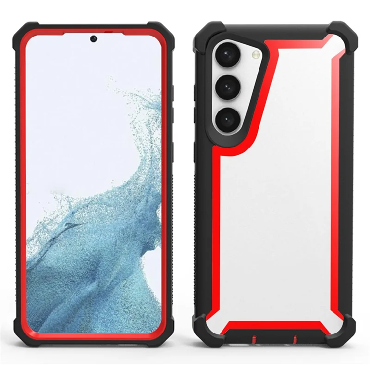 Galaxy S23 Plus Mobilskal TPU + PC Shockproof (Svart/Röd) | 2353 | AlltMobil