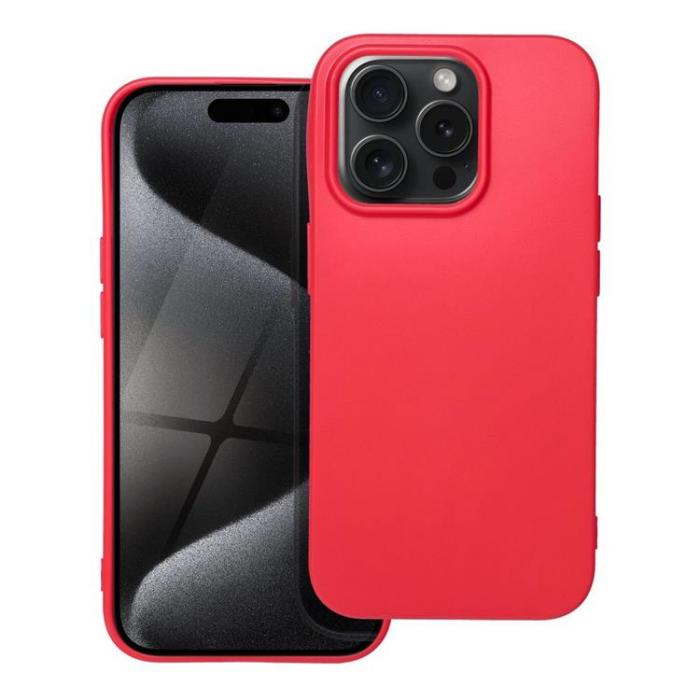 OEM - iPhone 15 Pro Max Mobilskal Soft - Röd