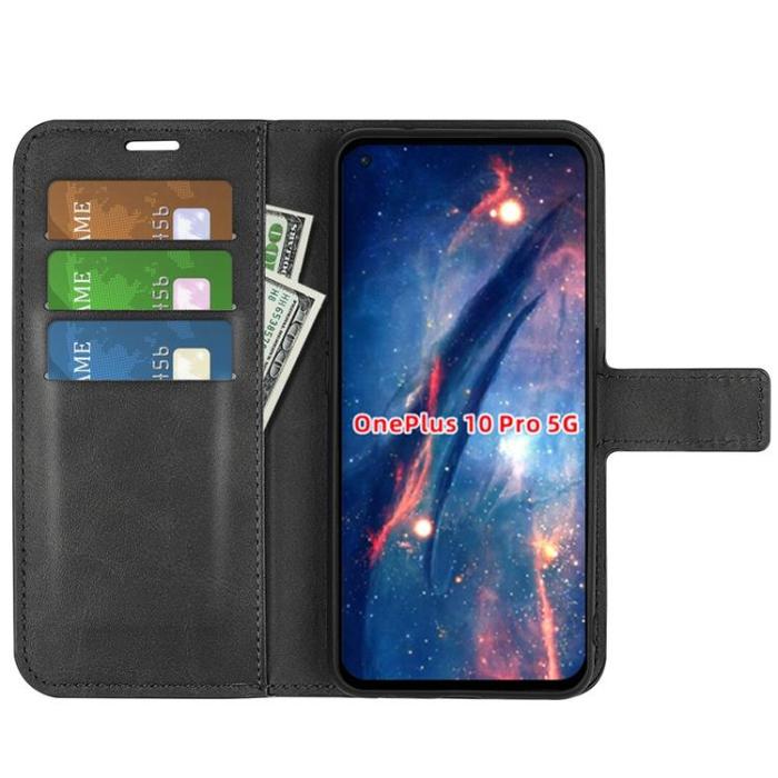 A-One Brand - OnePlus 10 Pro 5G Plånboksfodral Magnetic Folio - Svart
