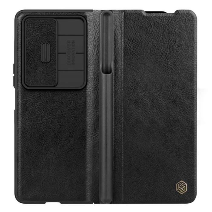 Nillkin - Nillkin Galaxy Z Fold 4 Fodral Qin Pro - Svart