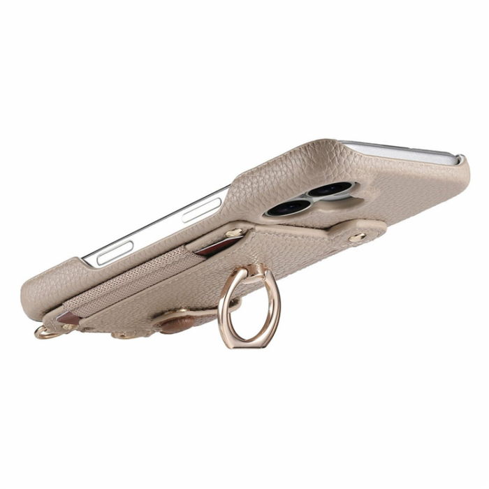 A-One Brand - Google Pixel 10/10 Pro Mobilskal med Korthållare Ring Kickstand - Khaki