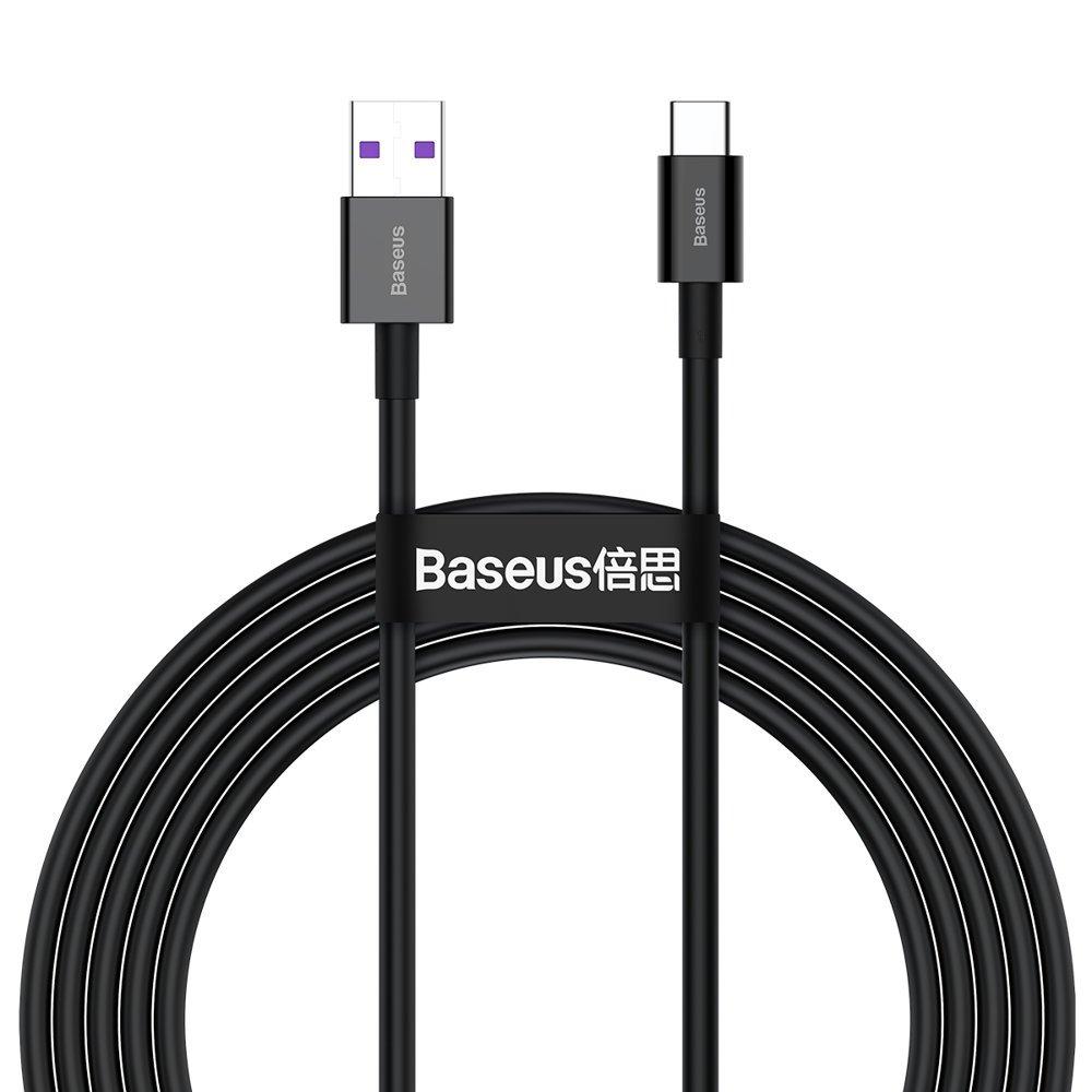 Baseus Huawei Snabb USB-C till USB-A kabel 2m - Svart | 3541 | AlltMobil