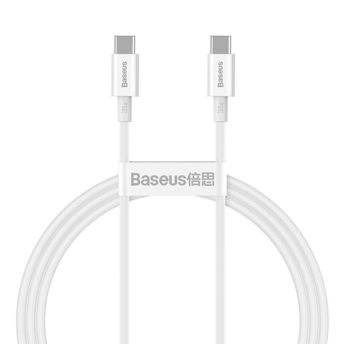 UTGATT5 - Baseus Superior Kabel USB-C 100W 5A 20V 1m - Vit