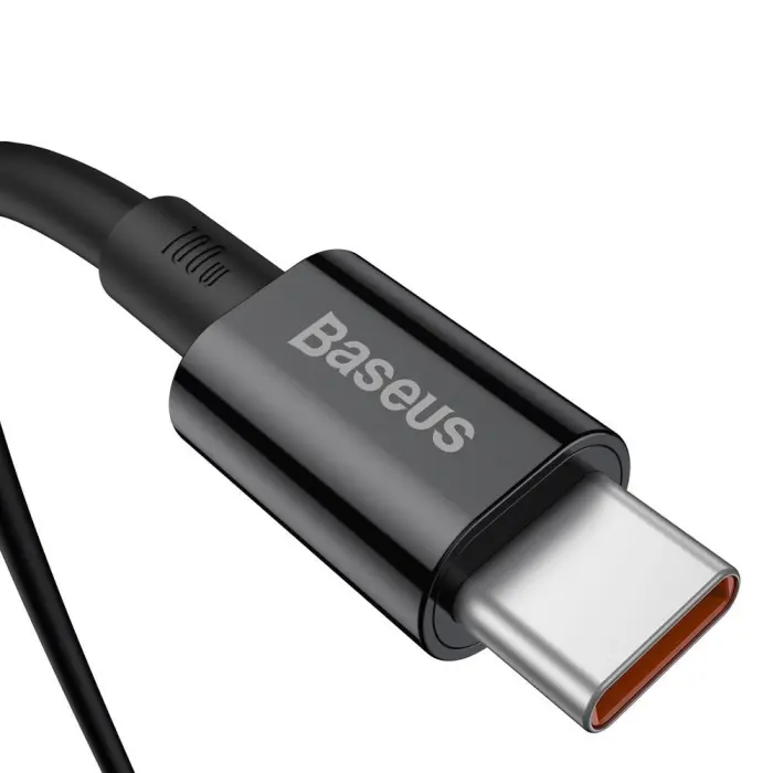 BASEUS - Baseus Superior USB-C till USB-C kabel 100W 5A 20V 2m - Svart